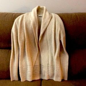 GAP Wool Knit Cream Sweater Cardigan
